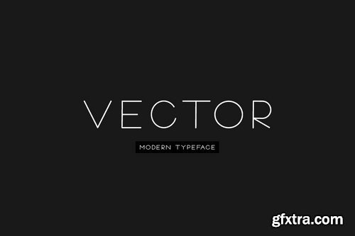 VECTOR - Minimal &amp; Modern Typeface 3607759