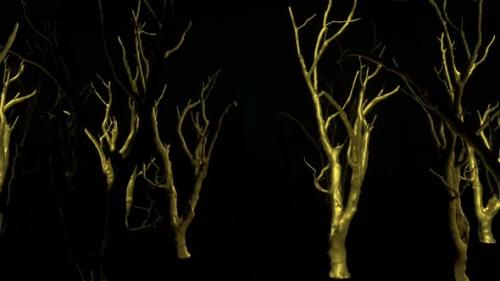 Videohive - Abstract Gold Tree 01 Hd - 35637704 - 35637704