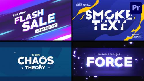 Videohive - Cartoon Title Logo Animations Pack [Premiere Pro] - 35763887 - 35763887