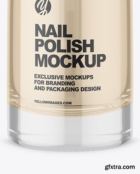 Clear Nail Polish Bottle Mockup 95042