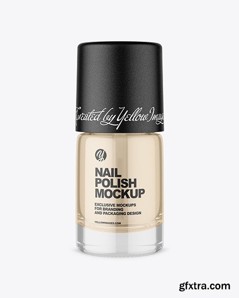 Clear Nail Polish Bottle Mockup 95042