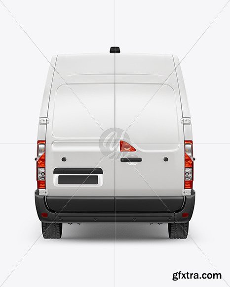 Panel Van Mockup - Back View 95050