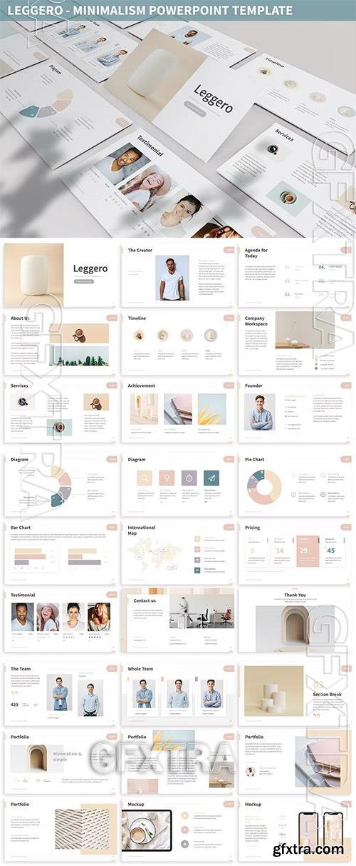 Leggero - Minimalism Powerpoint Template TP7A6NM