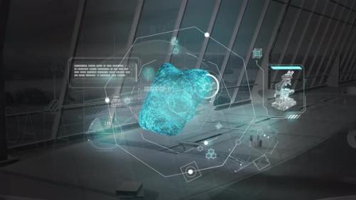 Videohive - Infographics About Scientific Developments On The Office Background 4K - 35829601 - 35829601