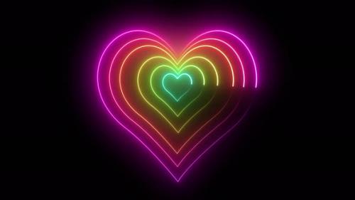 Videohive - Neon Hearts - 35831259 - 35831259