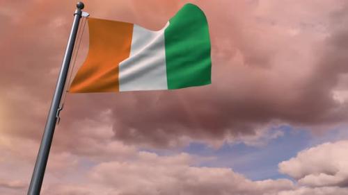 Videohive - Ivory Coast Flag 4K - 35833837 - 35833837