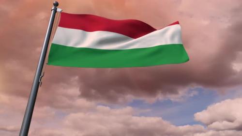 Videohive - Hungary Flag 4K - 35833845 - 35833845