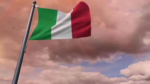 Videohive - Italy Flag 4K - 35833850 - 35833850