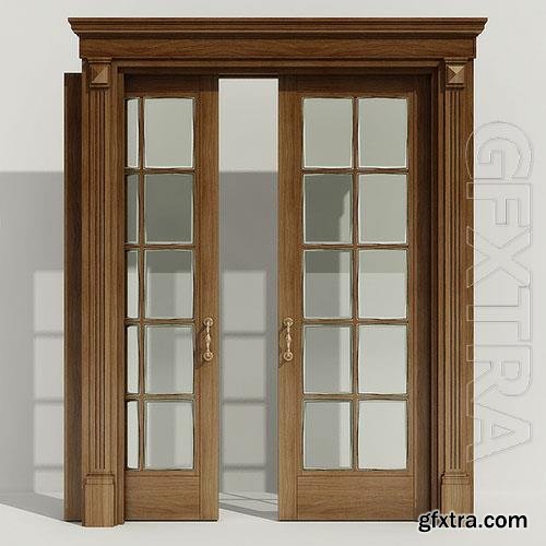 3D Models Wooden doors 03