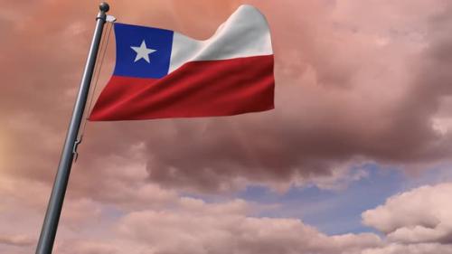 Videohive - Chile Flag 4K - 35813256 - 35813256