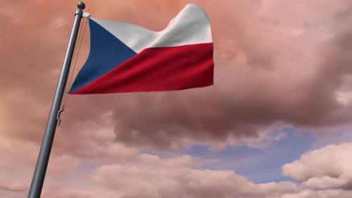 Videohive - Czech Republic Flag 4K - 35816450 - 35816450