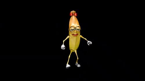 Videohive - ms. Banana - Looped Dance with Alpha Channel and Shadow - 35818636 - 35818636