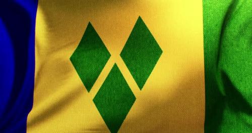 Videohive - Saint Vincent and the Grenadines - Flag - 4K - 35819441 - 35819441