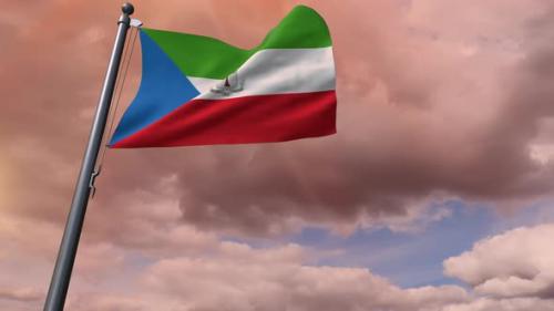 Videohive - Equatorial Guinea Flag 4K - 35825114 - 35825114