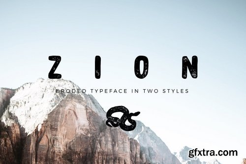 Zion Eroded Grunge Font