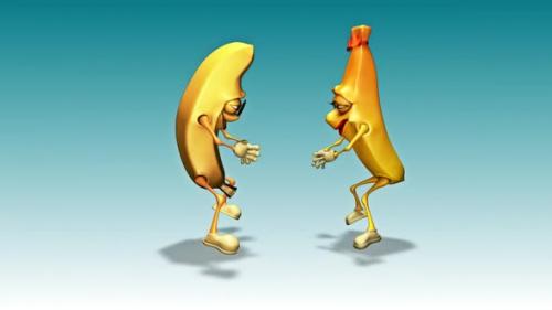 Videohive - mr. Banan and ms. Banana - - Looped Cartoon Dance - 35797055 - 35797055