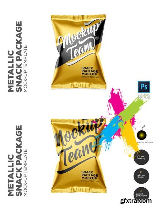 Metallic Snack Package Mockup 2608611