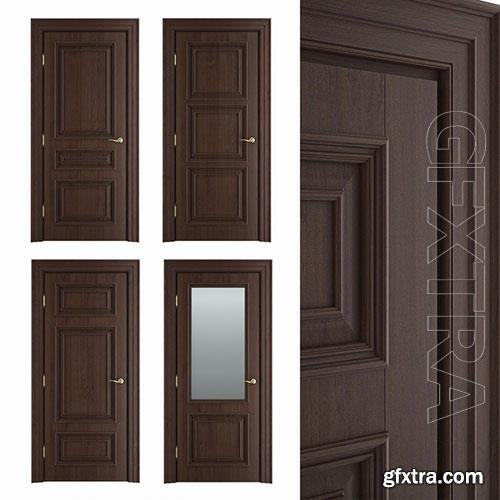 3D Models Massiv style Interior chocolate door 02