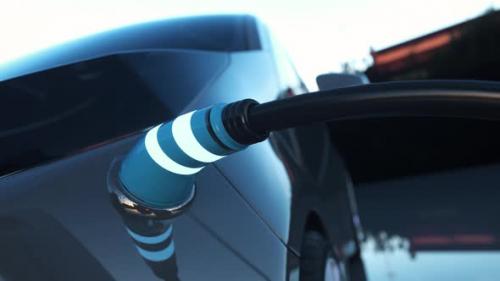 Videohive - Electric Car Charging - 35807386 - 35807386