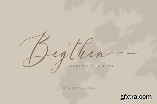 Begthen - Modern Calligraphy Wedding Font