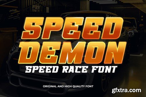 Speed Demon - Car Racing Gaming Font