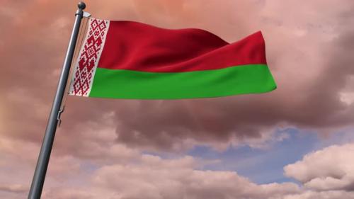 Videohive - Belarus Flag 4K - 35807612 - 35807612