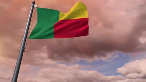 Videohive - Benin Flag 4K - 35807614 - 35807614