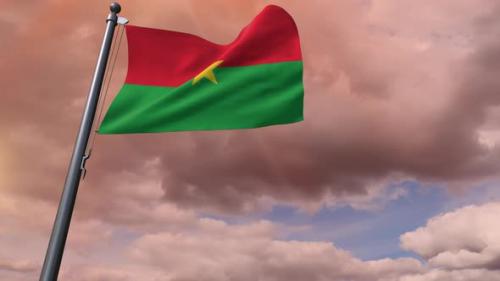 Videohive - Burkina Faso Flag 4K - 35807617 - 35807617