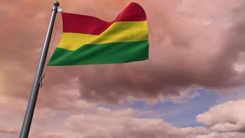 Videohive - Bolivia Flag 4K - 35807620 - 35807620