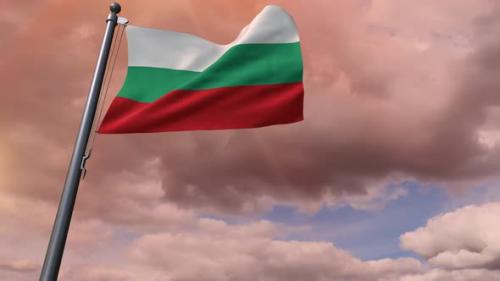 Videohive - Bulgaria Flag 4K - 35807624 - 35807624