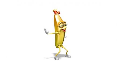 Videohive - ms. Banana - Looped Cartoon Dance - 35808670 - 35808670