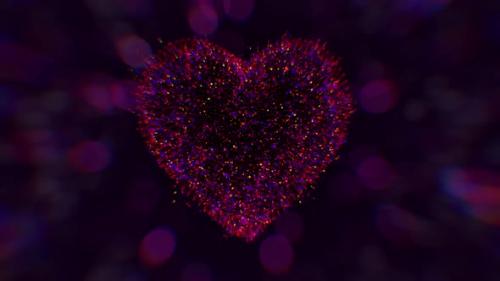 Videohive - Heart On Bokeh Background - 35765494 - 35765494