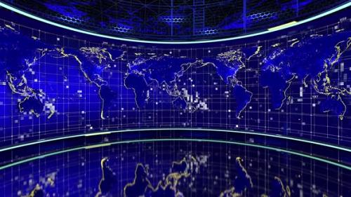 Videohive - Revolving World Map Background - 35784464 - 35784464