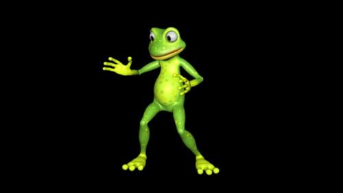 Videohive - Frog Dancing Funny Looped Alpha Channel - 35831969 - 35831969