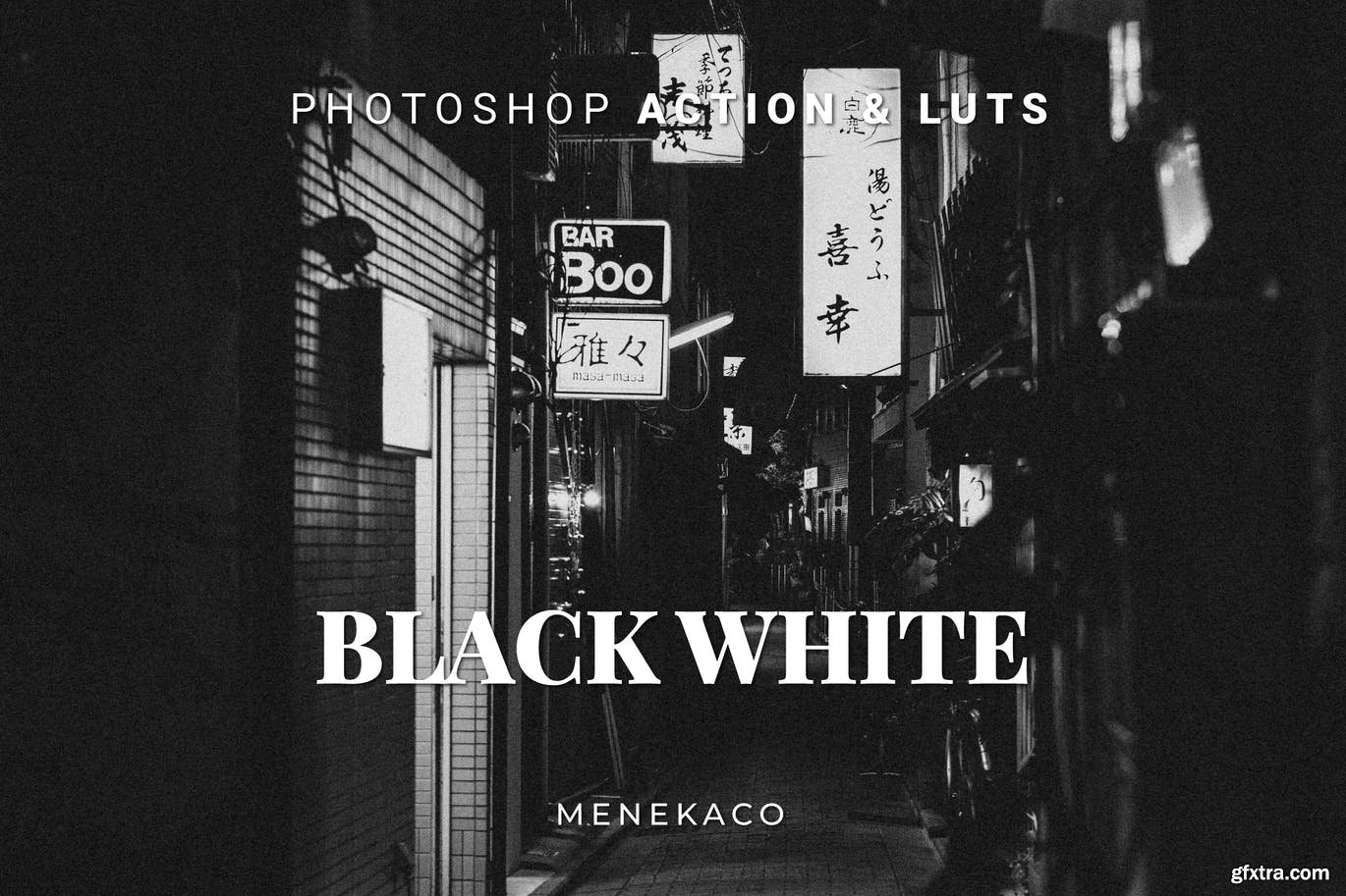 Black White Photoshop Action & LUTs » GFxtra