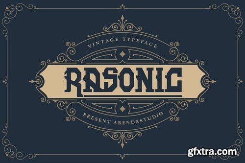 Rasonic Stunning Display Fonts 5243655