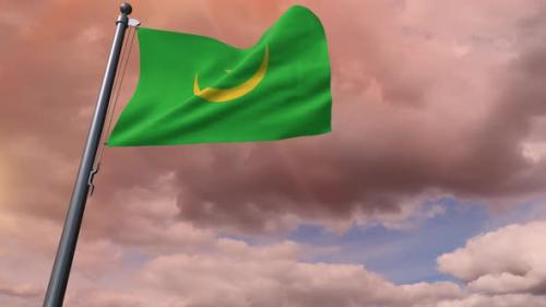 Videohive - Mauritania Flag 4K - 35837183 - 35837183