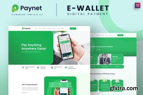 ThemeForest - Paynet v1.0.0 - Digital E-wallet Elementor Template Kit - 35607234