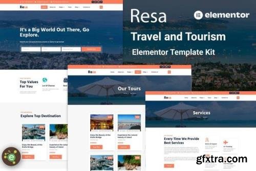 ThemeForest - Resa v1.0.0 - Travel & Tourism Elementor Template Kit - 35657075