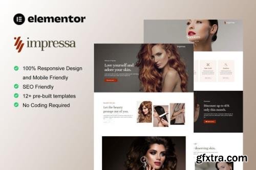 ThemeForest - Impressa v1.0.0 - Personal Stylist & Makeup Service Elementor Template Kit - 35811003