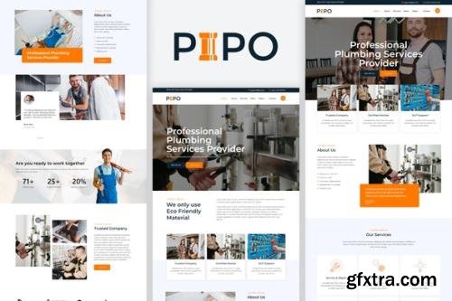 ThemeForest - Pipo v1.0.0 - Plumber Services Elementor Template Kit - 35655156