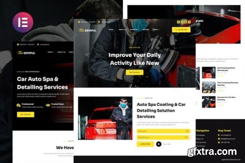 ThemeForest - Dempul v1.0.0 - Car Auto Spa & Detailing Services Elementor Template Kit - 35633006