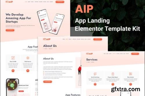 ThemeForest - Aip v1.0.0 - App Landing Elementor Template Kit - 35536804