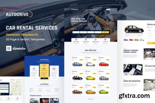 ThemeForest - Autodrive v1.0.0 - Car Rental & Dealer Elementor Template Kit - 35721071