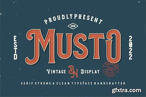 Musto - Vintage Display Font