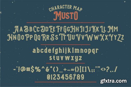 Musto - Vintage Display Font