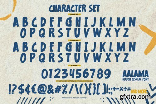 AALAMA - Rough Display Font