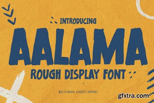 AALAMA - Rough Display Font