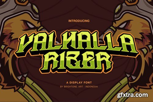 Valhalla Rizer - Esport Display Font