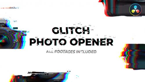 Videohive - Glitch Photographer Opener | For DaVinci Resolve - 35787448 - 35787448